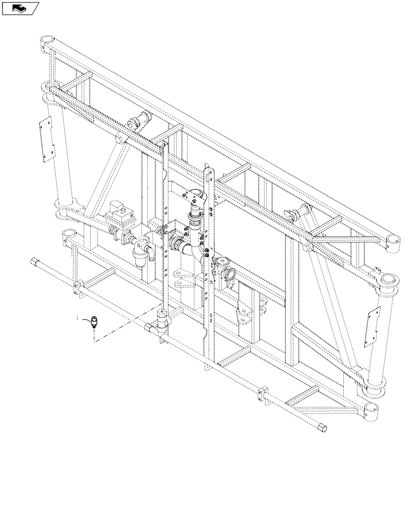 Схема запчастей Case IH 3330 - (75.120.61) - ELECTRICAL, 5 SECTION PLUMBING, CS (75) - SOIL PREPARATION