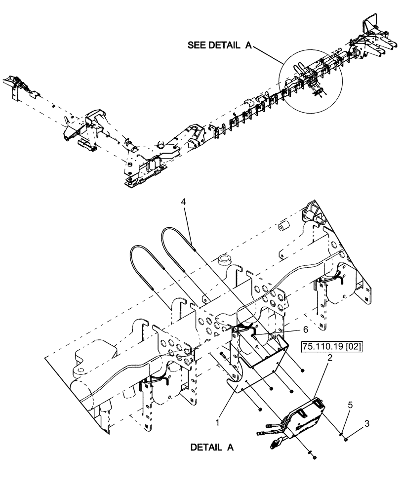 Схема запчастей Case IH 1265 - (75.110.19[01]) - ACCUROW - VALVE ASSEMBLY, AIR CLUTCH (75) - SOIL PREPARATION