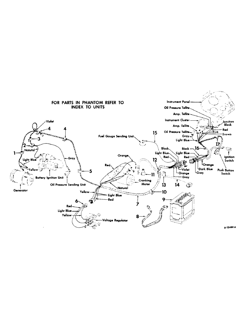 Схема запчастей Case IH 2404 - (049) - ELECTRICAL SYSTEM, IGNITION AND STARTING, INTERNATIONAL SERIES, SERIAL NO. 10403 AND BELOW (06) - ELECTRICAL SYSTEMS