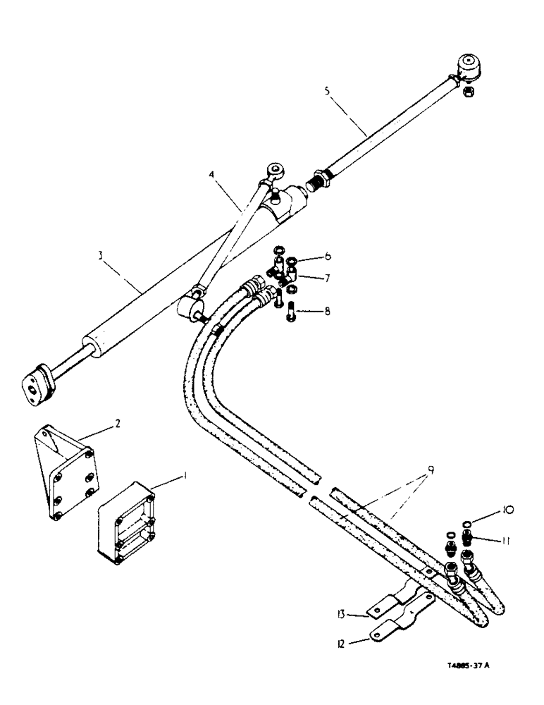 Схема запчастей Case IH 434 - (7-08) - POWER STEERING, POWER STEERING BOOSTER AND HOSES - HIGH CLEARANCE (88) - ACCESSORIES