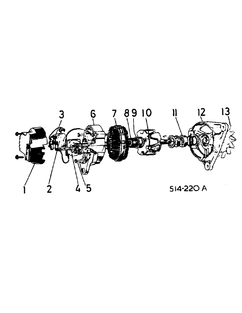 Схема запчастей Case IH 884 - (08-02) - ALTERNATORS, LUCAS 15 ACR, 17 ACR AND 18 ACR (06) - ELECTRICAL