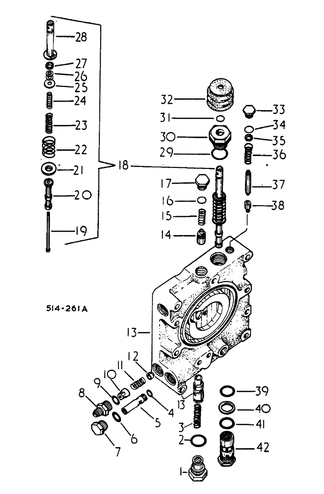 Схема запчастей Case IH 884 - (10-038) - MULTIPLE CONTROL VALVE (07) - HYDRAULICS