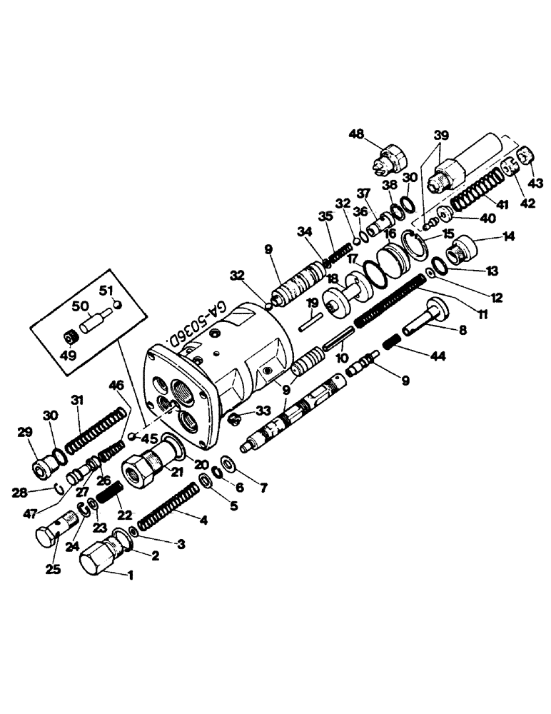 Схема запчастей Case IH 644 - (2H16) - DRAFT CONTROL VALVE (-XXX) (07) - HYDRAULICS