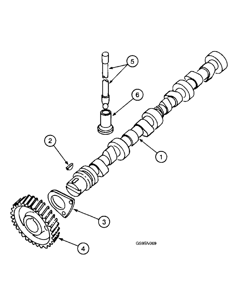 Схема запчастей Case IH D-436 - (9D-026) - CAMSHAFT AND RELATED PARTS 