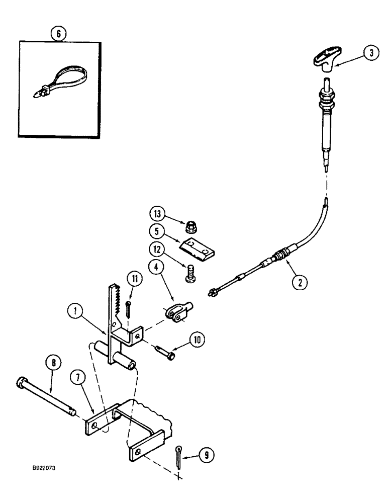 Схема запчастей Case IH 1644 - (7-12) - PARKING BRAKE, P.I.N. JJC0098060 AND AFTER (5.1) - BRAKES