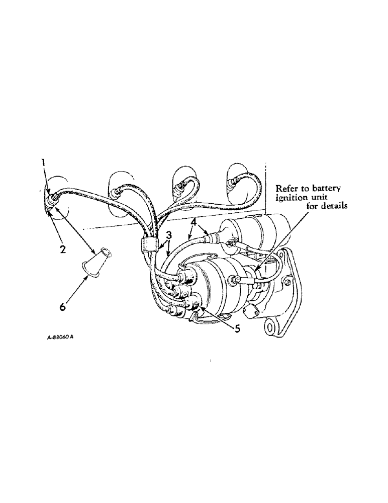 Схема запчастей Case IH 424 - (056) - ELECTRICAL SYSTEM, SPARK PLUGS AND CABLES (06) - ELECTRICAL SYSTEMS