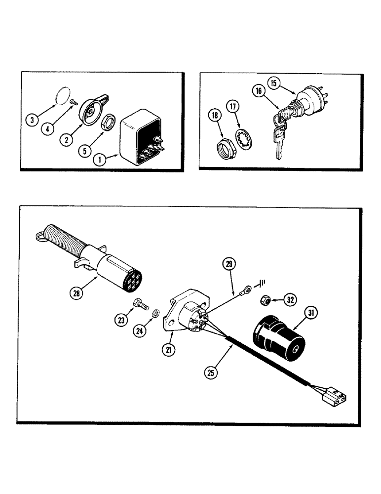 Схема запчастей Case IH 3294 - (4-082) - ELECTRICAL EQUIPMENT MOUNTING (04) - ELECTRICAL SYSTEMS