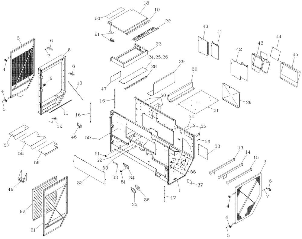 Схема запчастей Case IH 7700 - (C03[01]) - ENGINE COMPARTMENT Engine & Engine Attachments