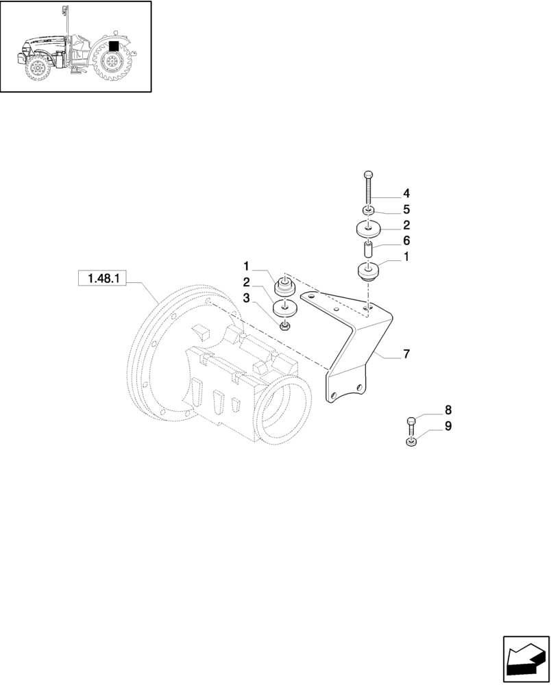 Схема запчастей Case IH JX1095N - (1.87.0/06[02]) - (VAR.101) NOISE REDUCTION PACKAGE - MUDGUARDS AND FOOTBOARDS - L/CAB (08) - SHEET METAL