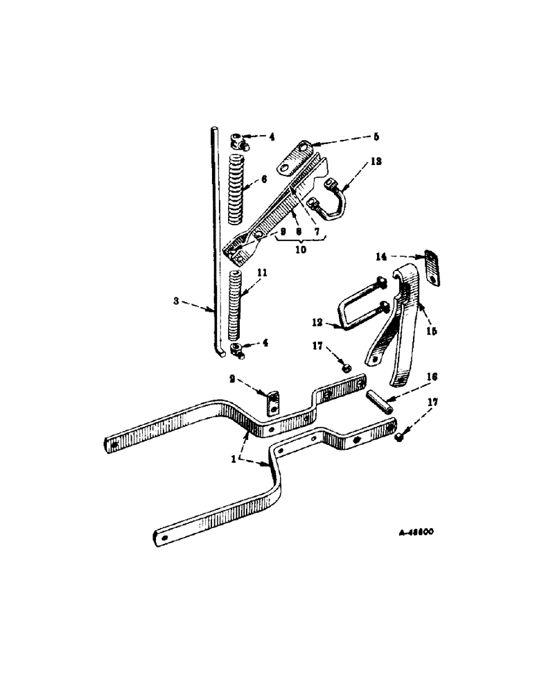 Схема запчастей Case IH 261 - (P-19) - ROTARY WEEDER FRAME 