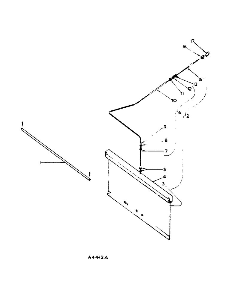 Схема запчастей Case IH 444 - (6-73) - RADIATOR CURTAIN ATTACHMENT (09) - CHASSIS