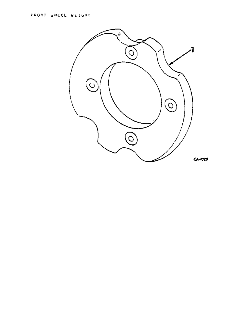 Схема запчастей Case IH 454 - (02-2) - FRONT WHEEL WEIGHT Accessories & Attachments / Miscellaneous