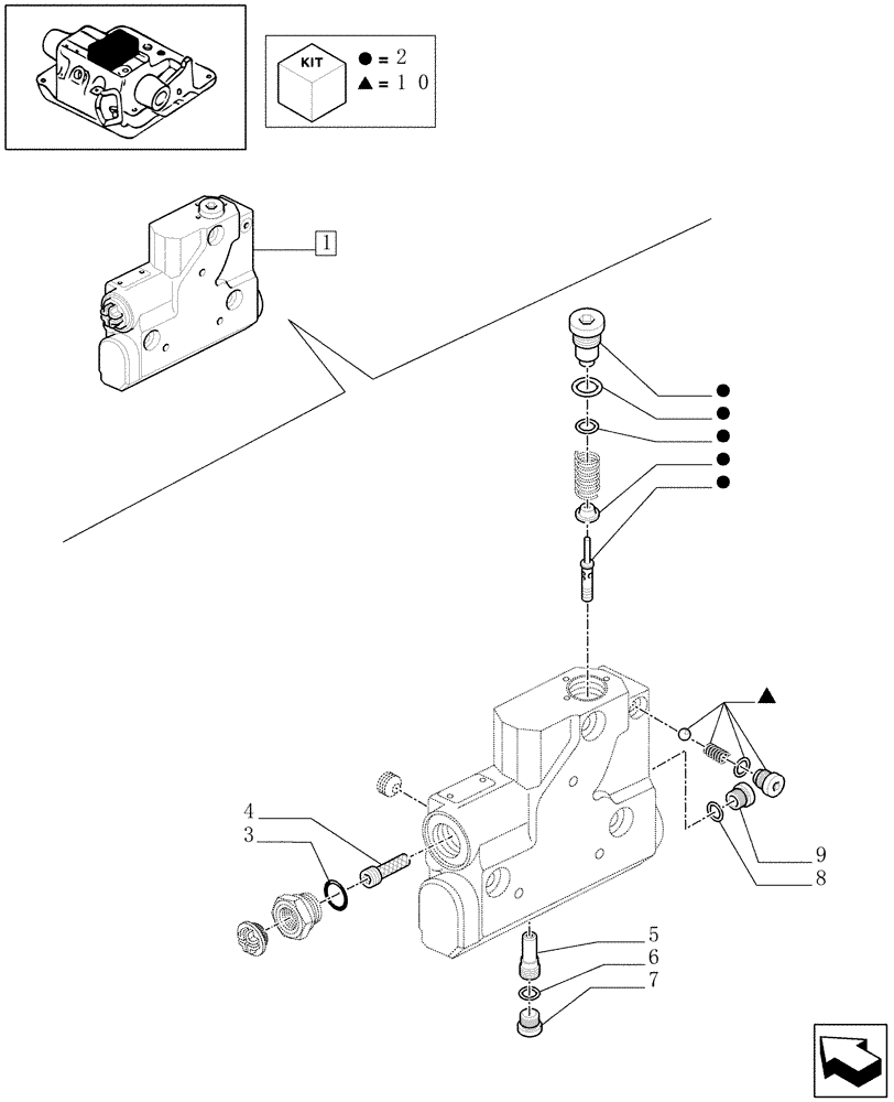 Схема запчастей Case IH MAXXUM 130 - (1.82.7/03A) - CLOSING SIDE PANEL & RELATED PARTS (07) - HYDRAULIC SYSTEM