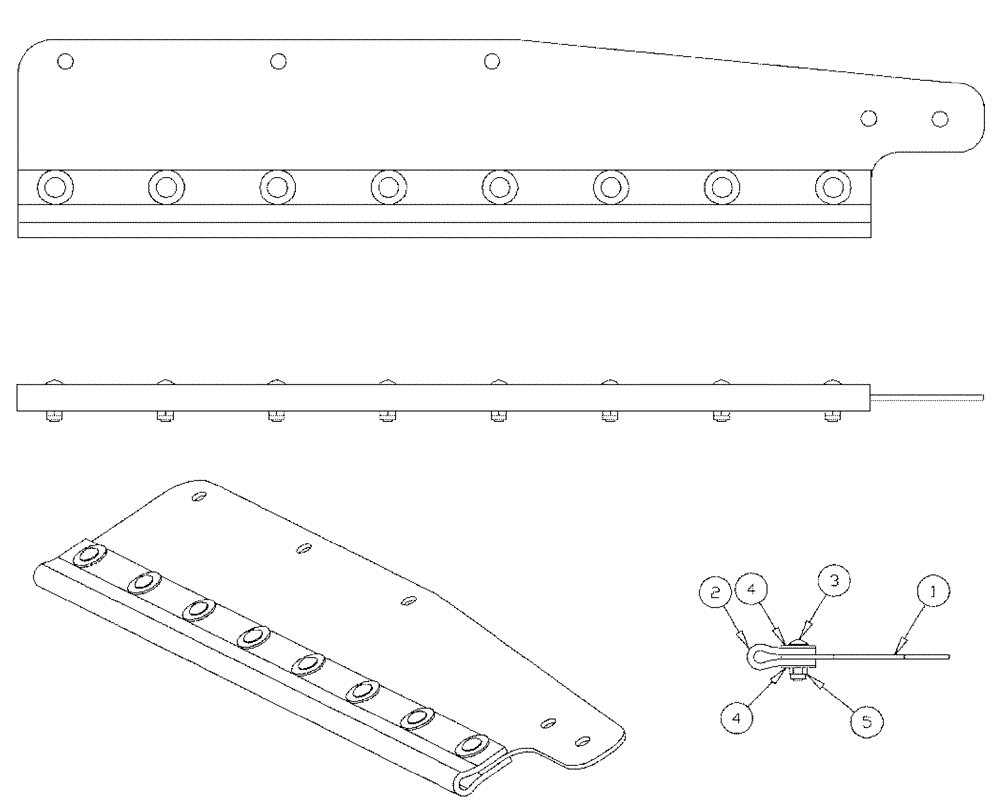 Схема запчастей Case IH 610 - (03-046) - DOOR STOP ASSEMBLY (09) - BOOMS