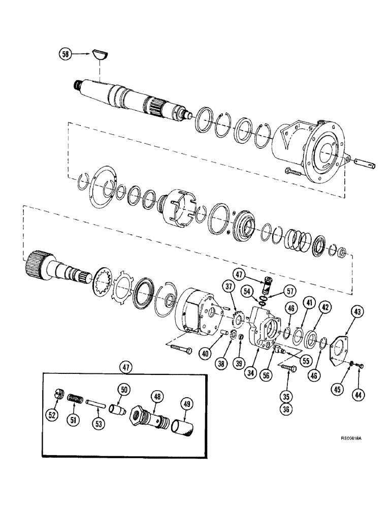 Схема запчастей Case IH 1680 - (6-08) - POWER TAKEOFF CLUTCH (CONTD) (03) - POWER TRAIN