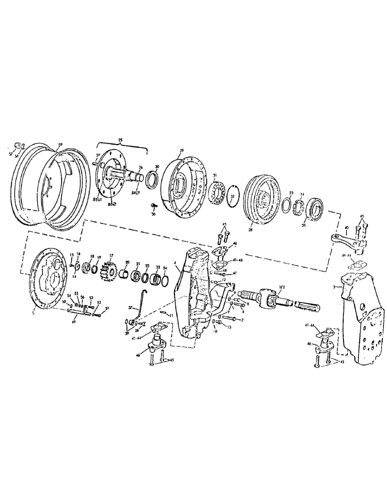 Схема запчастей Case IH 1210 - (12) - FINAL DRIVE AND REDUCTIONS, SERIES ONE (06) - POWER TRAIN