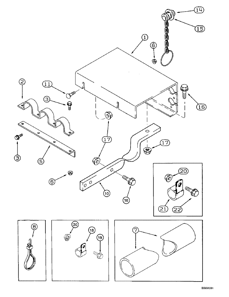 Схема запчастей Case IH 2144 - (8-38) - REEL DRIVE, COUPLING MOUNTING (07) - HYDRAULICS