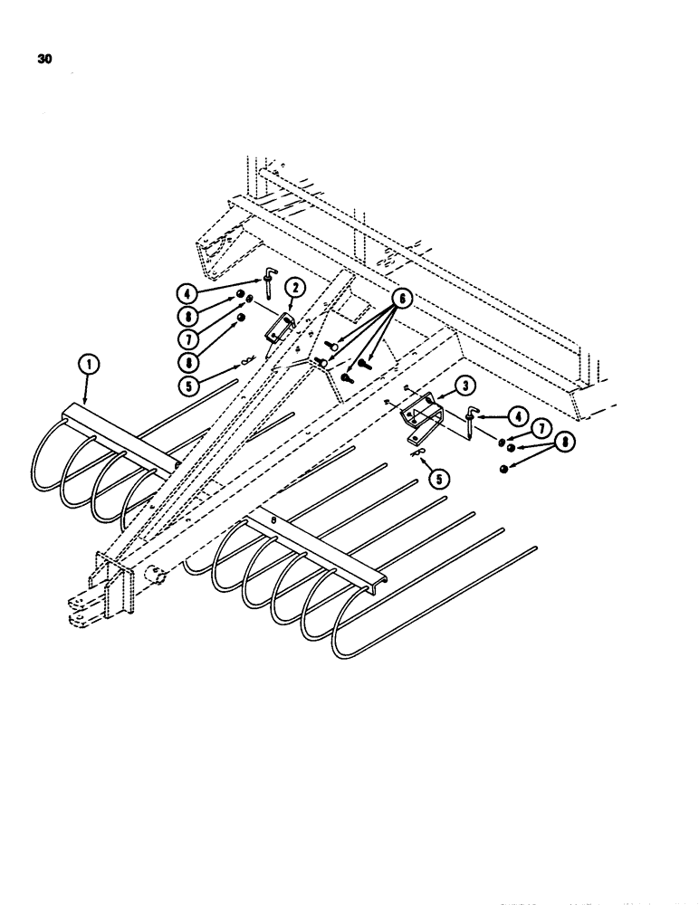 Схема запчастей Case IH 3640 - (30) - WINDGUARD 