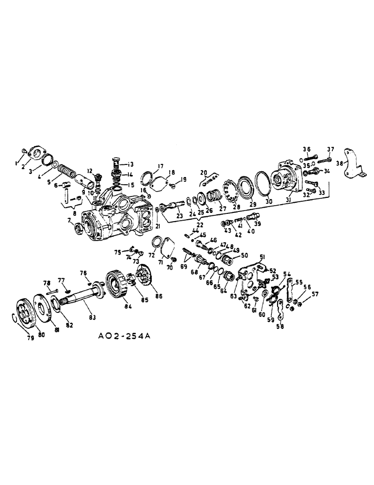 Схема запчастей Case IH 268 - (12-106) - FUEL INJECTION PUMP, D-239 ENGINE Power