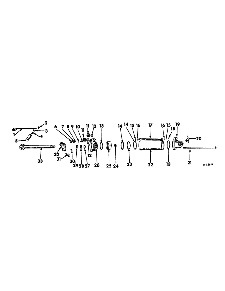 Схема запчастей Case IH 660 - (241) - HYDRAULIC SYSTEM, HYDRAULIC CYLINDER, TRACTORS WITH FAST-HITCH & TRACTION CONTROL (07) - HYDRAULIC SYSTEM