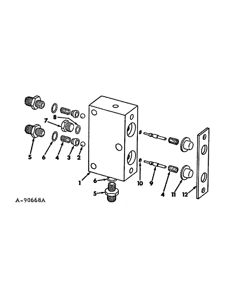 Схема запчастей Case IH 986 - (10-44) - HYDRAULIC, HYDRAULIC SEAT VALVE (07) - HYDRAULICS