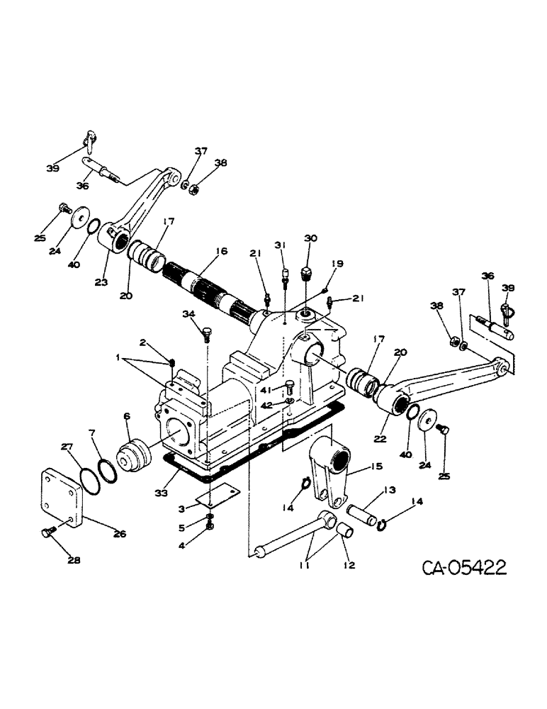 Схема запчастей Case IH 284 - (10-04) - HYDRAULICS, HYDRAULIC HOUSING AND CYLINDER (07) - HYDRAULICS