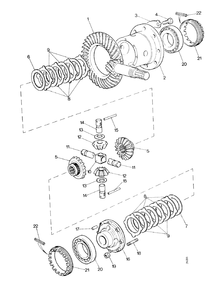 Схема запчастей Case IH 1490 - (G10-1) - DIFFERENTIAL - CARRARO AXLE, MFD MODEL (04) - FRONT AXLE