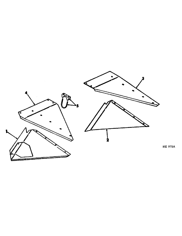 Схема запчастей Case IH 1290 - (35) - DIVIDER EXTENSION ATTACHMENT, FOR USE IN SUDEX 