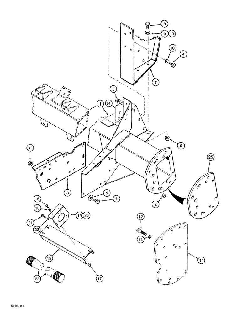 Схема запчастей Case IH 2188 - (6-60) - DRIVE AXLE (03) - POWER TRAIN