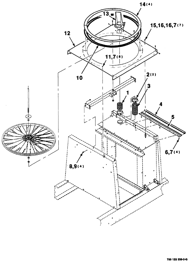 Схема запчастей Case IH 8860 - (07-66) - ROTARY SCREEN ASSEMBLY (CONTINUED) (10) - ENGINE