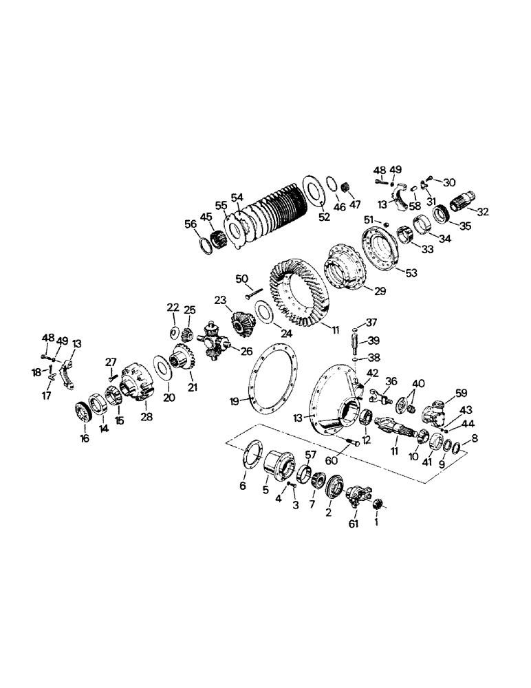 Схема запчастей Case IH STEIGER - (04-44) - DIFFERENTIAL AND CARRIER ASSEMBLY, S-40 CONTROLLED TRACTION DIFFERENTIAL (04) - Drive Train