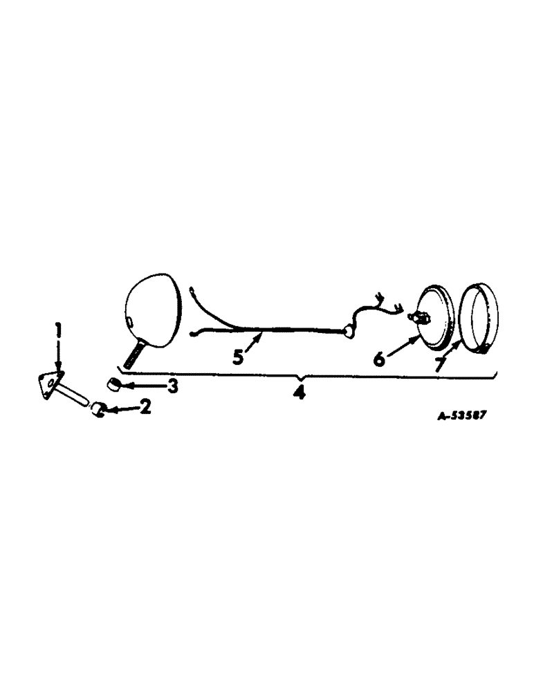 Схема запчастей Case IH 460 - (078) - ELECTRICAL SYSTEM, REAR LIGHT, INTERNATIONAL 460 SERIES (06) - ELECTRICAL SYSTEMS