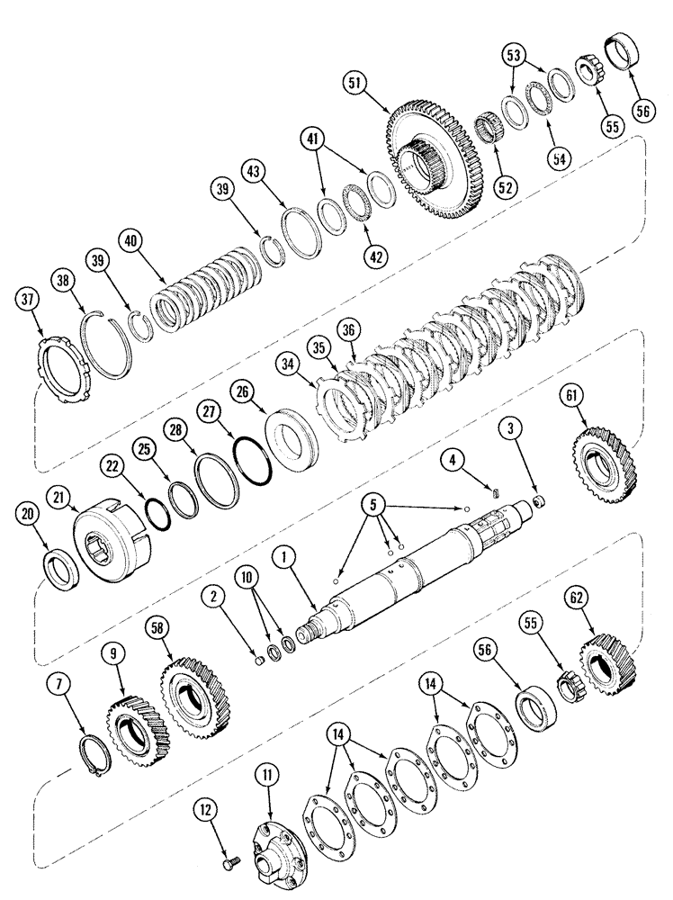 Схема запчастей Case IH MX200 - (06-07) - SPEED TRANSMISSION COUNTERSHAFT WITH CREEP SPEED (06) - POWER TRAIN