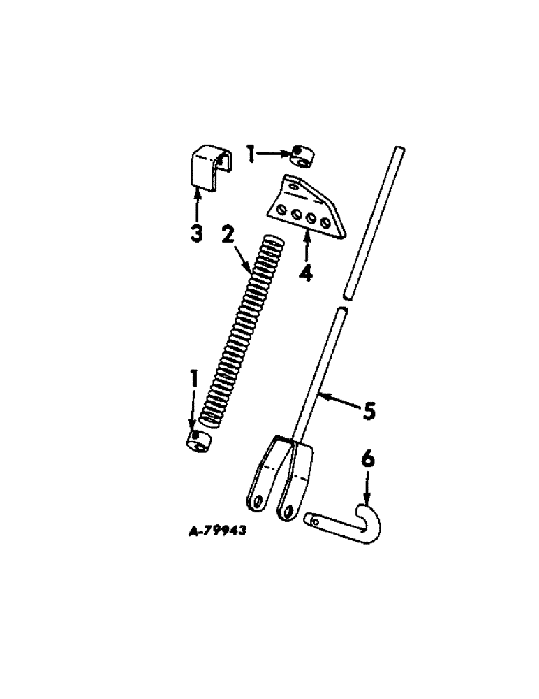 Схема запчастей Case IH 455 - (G-16[A]) - COMPLETING PACKAGE LIFT RODS, ONE PER ROW 