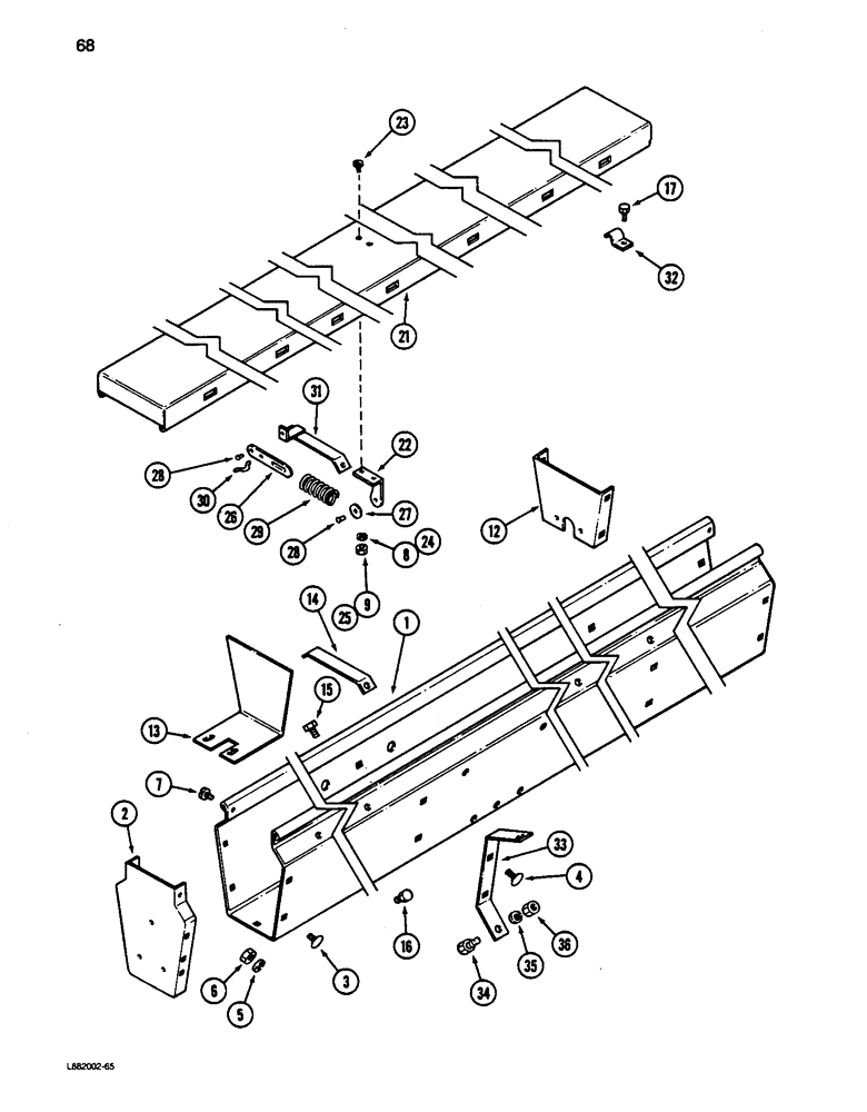 Схема запчастей Case IH 5200 - (68) - GRASS SEED ATTACHMENT, HOPPER 