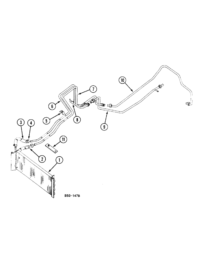 Схема запчастей Case IH 685 - (8-548) - OIL COOLER - SYNCHROMESH DRIVE (08) - HYDRAULICS