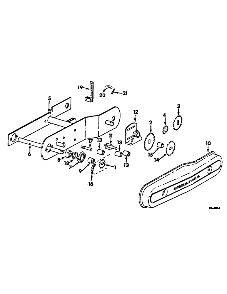 Схема запчастей Case IH 96 - (AC-05) - PRESS WHEEL FRAME, ONE PER ROW 