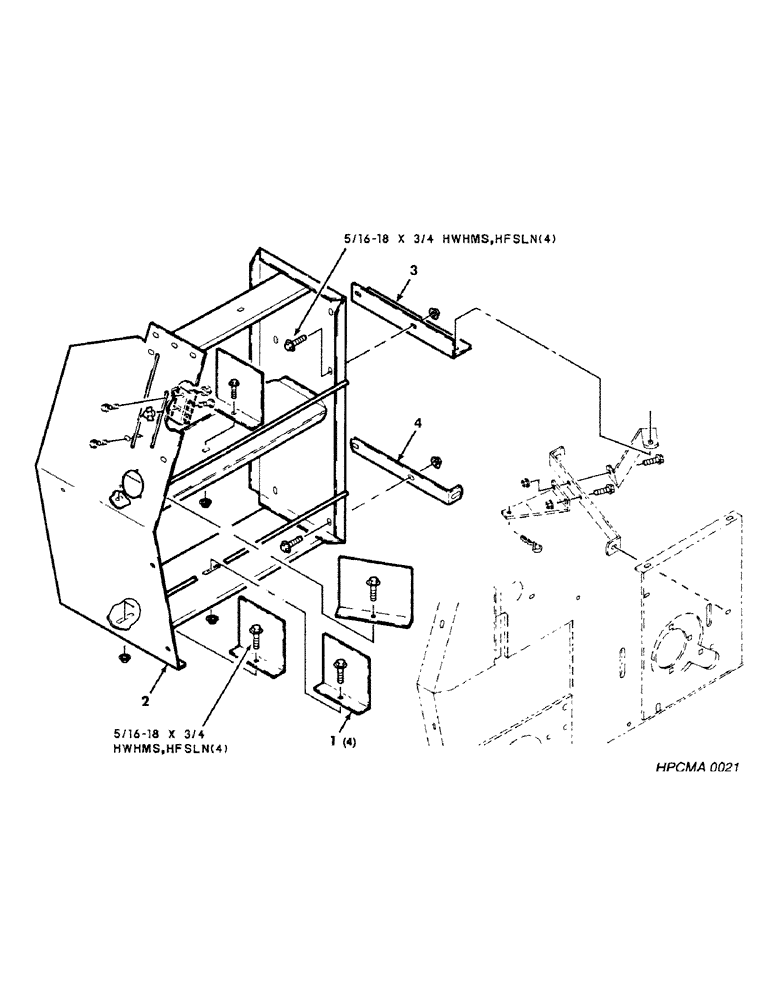 Схема запчастей Case IH 8450 - (059) - TWINE BOX ASSEMBLY (12) - MAIN FRAME