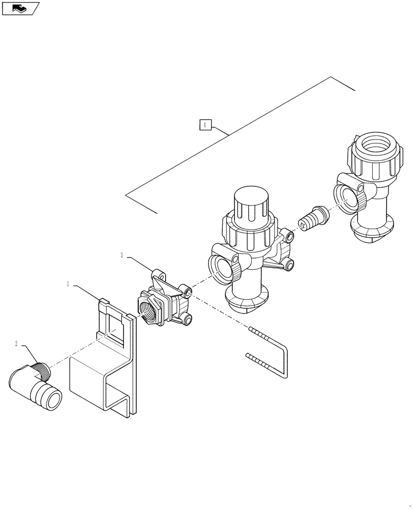 Схема запчастей Case IH 4420 - (11-076) - 1-WAY WILGER, ASSEMBLY Options