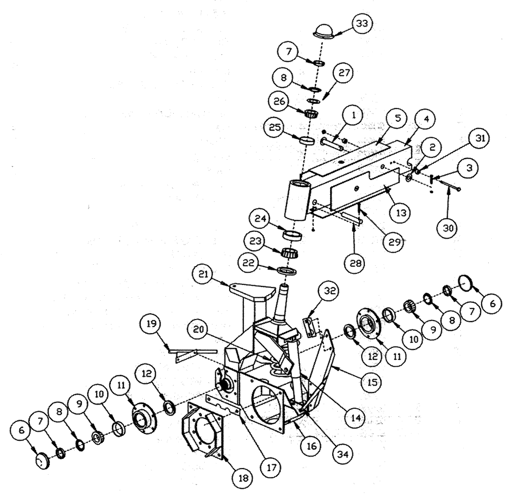 Схема запчастей Case IH TYLER - (03-004) - STRUT ASSEMBLY FRONT - TYLER SPRAYER Suspension & Frame