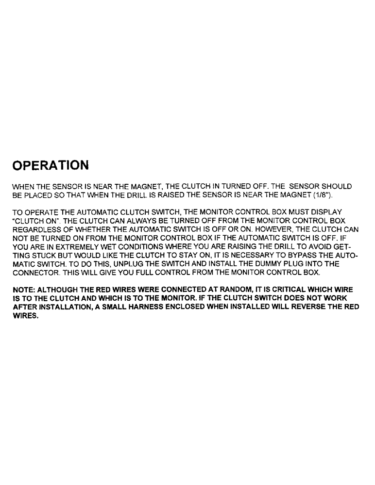 Схема запчастей Case IH 2400 - (C34) - OPERATION 