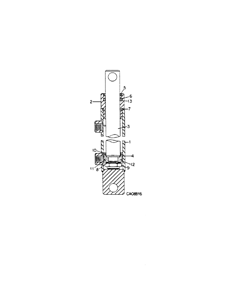 Схема запчастей Case IH DRAPER - (B-46) - DRAPER HEADER, MASTER REEL LIFT CYLINDER, 1.5 X 9.38 (07) - HYDRAULICS