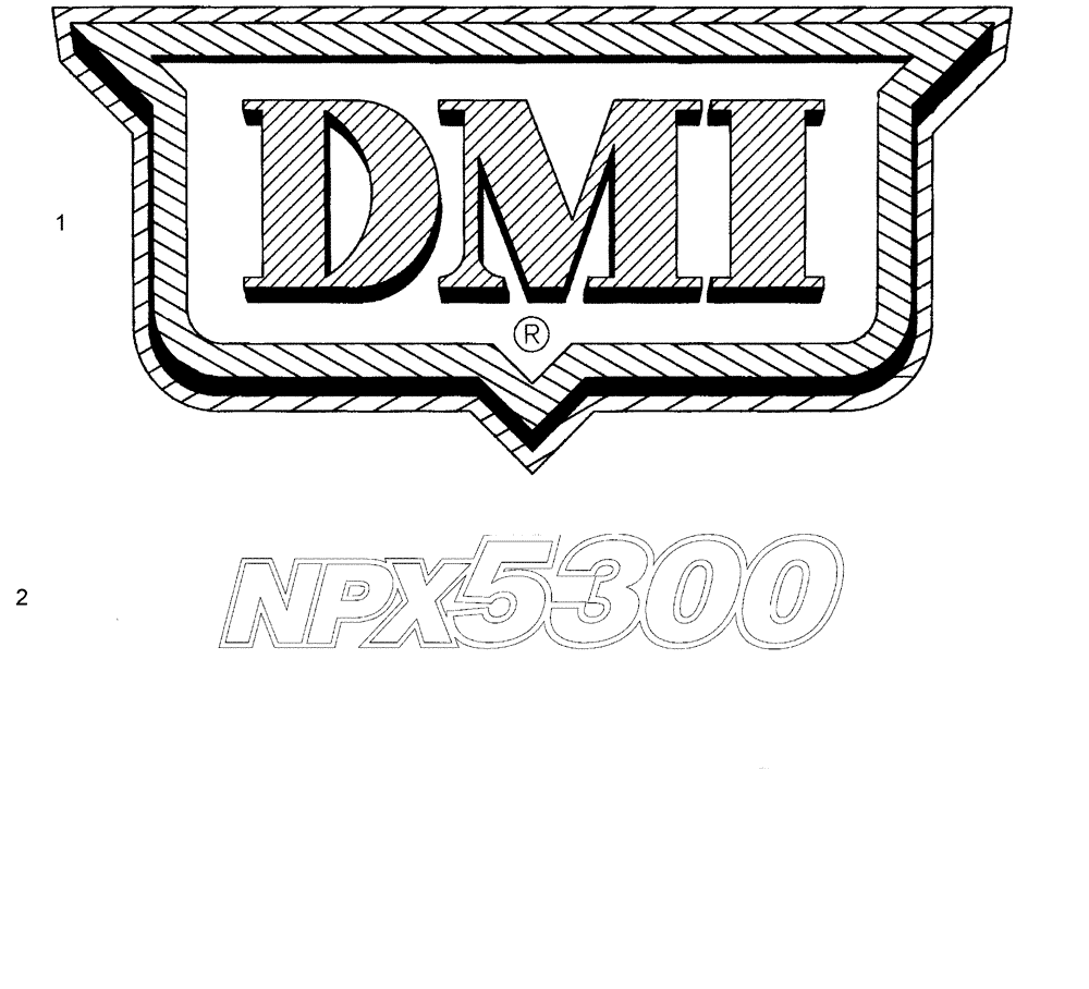 Схема запчастей Case IH NPX5300 - (90.108.02.01) - LOGO DECALS (90) - PLATFORM, CAB, BODYWORK AND DECALS