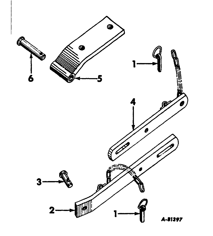 Схема запчастей Case IH 2444 - (K-05) - DRAWBARS AND HITCHES, ADJUSTABLE CHECK LINK, TRACTORS WITH THREE-POINT HITCH Drawbars & Hitches