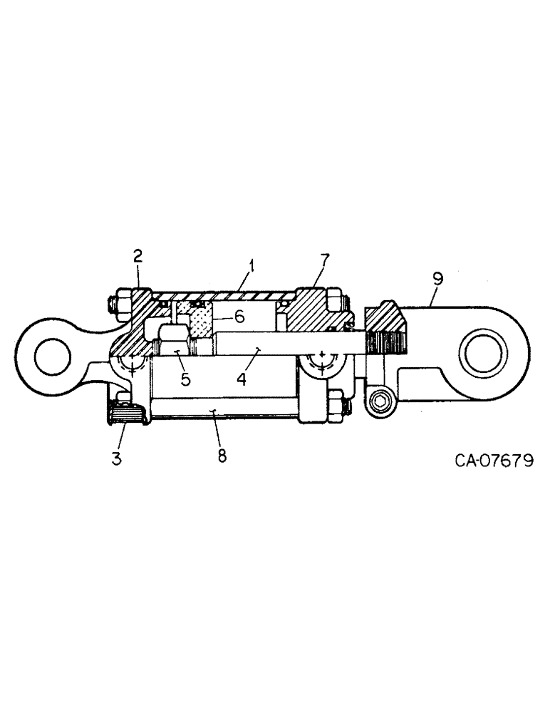 Схема запчастей Case IH 415 - (B-30) - HYDRAULIC CYLINDER 3.5 X 24 CROSS 