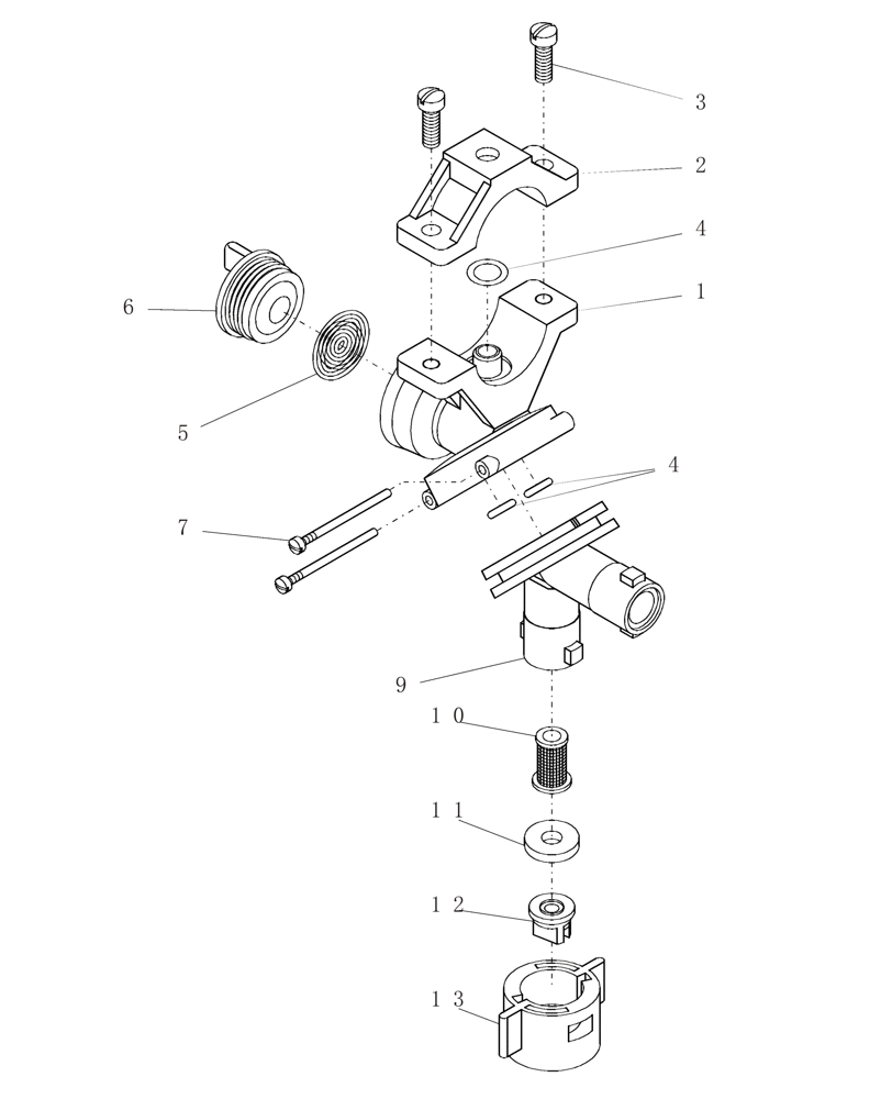 Схема запчастей Case IH 100 - (75.130.03) - NOZZLE - ASSEMBLY, SWIVEL (75) - SOIL PREPARATION