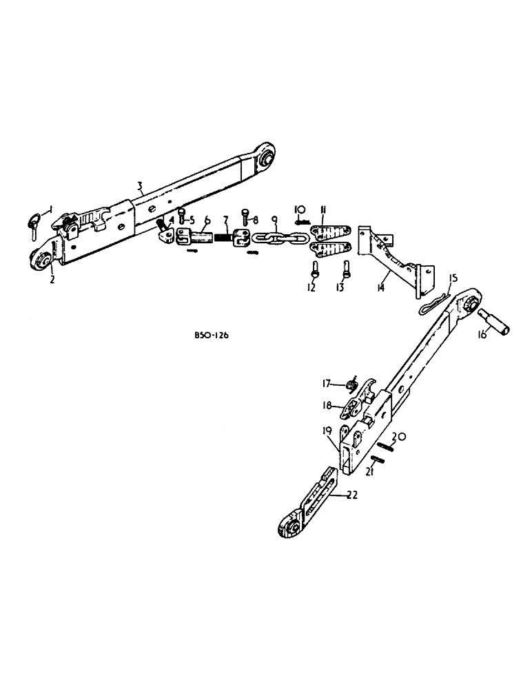 Схема запчастей Case IH 584 - (09-09) - LOWER LINKS, 3 POINT HITCH, 33" TELESCOPIC LOWER LINKS W/INSIDE CHECK CHAINS, ROW CROP TRACS. (12) - FRAME