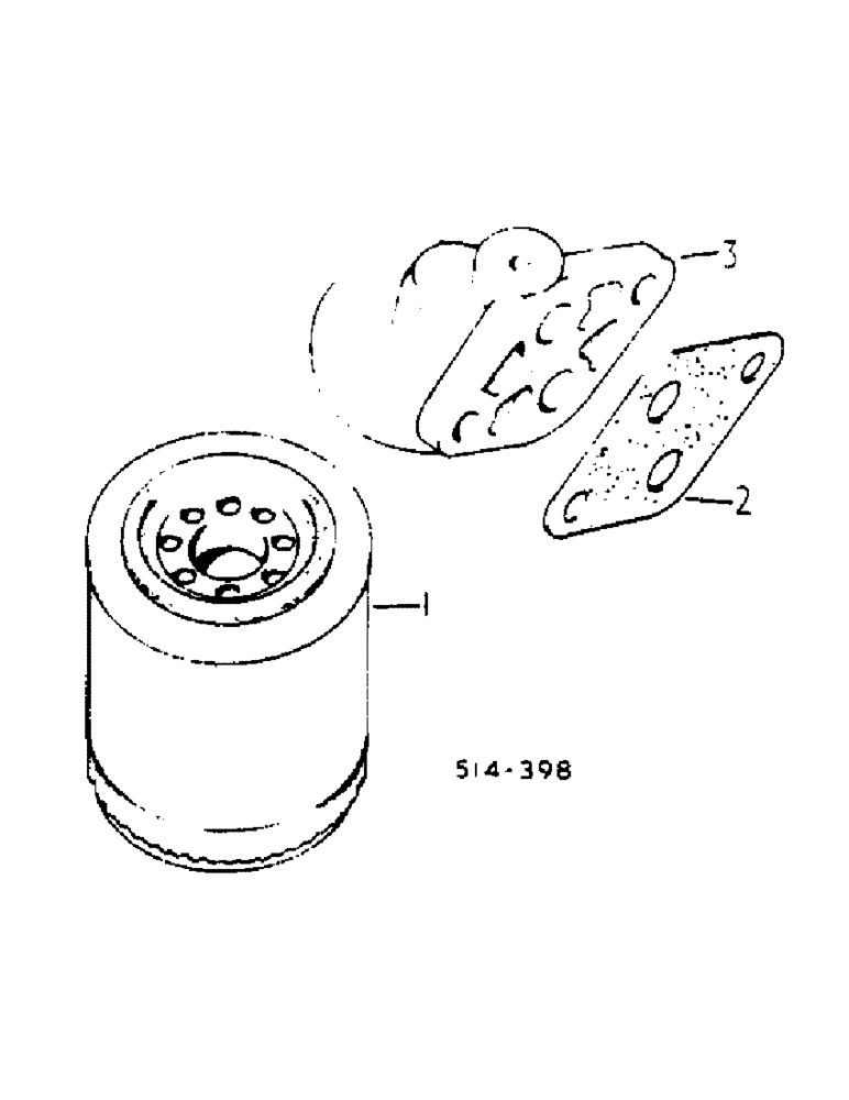 Схема запчастей Case IH 684 - (12-50) - POWER, LUBRICATING OIL FILTER Power