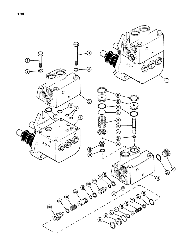 Схема запчастей Case IH 770 - (194) - A62074 POWER BRAKE VALVE, POWER SHIFT, USED PRIOR TO TRACTOR SERIAL NUMBER 8711460 (07) - BRAKES