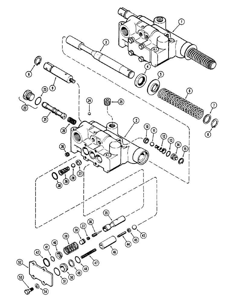 Схема запчастей Case IH 1175 - (172) - DRAFT CONTROL VALVE (08) - HYDRAULICS